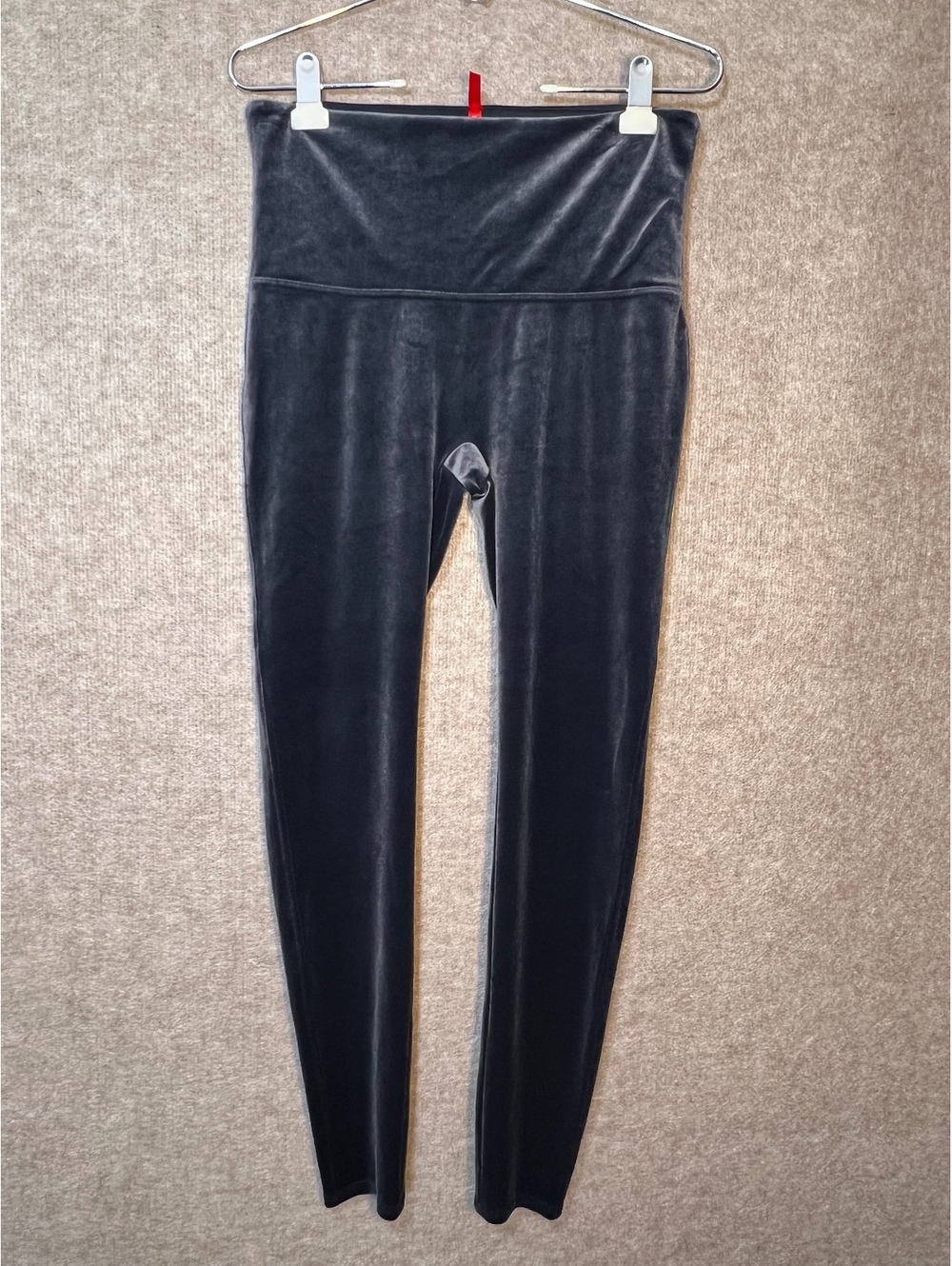 SPANX Velvet Leggings Women’s XL Black High Rise Stretch Holiday Pants